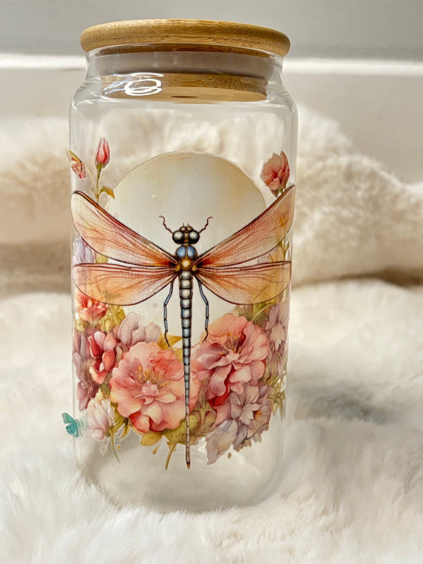 Dragonfly Glass Tumbler! πΏπ§