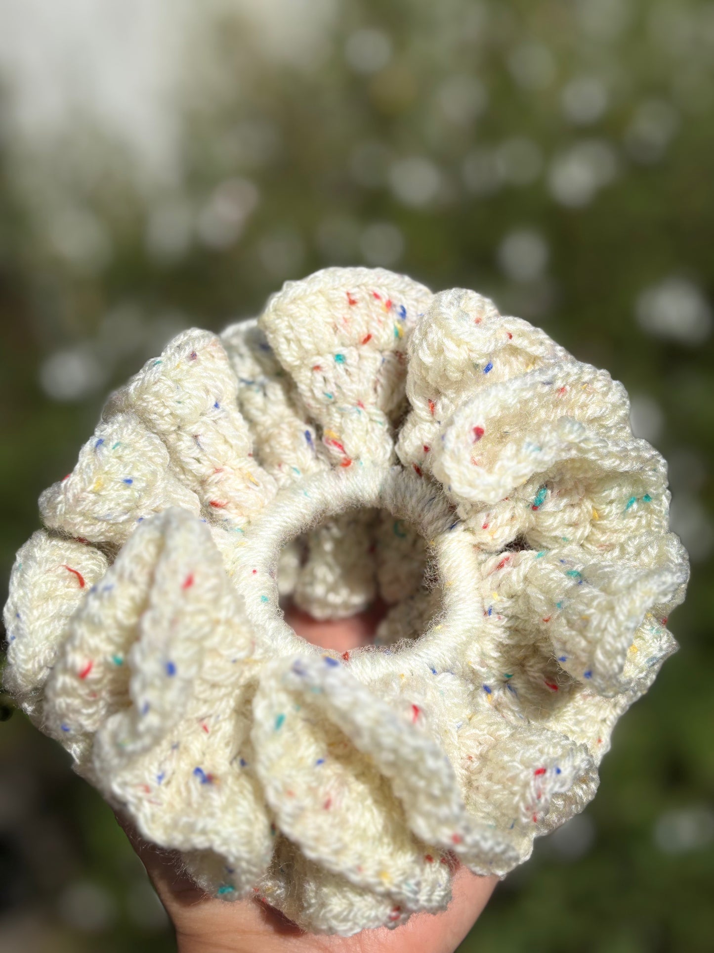 Nougat colour scrunchie