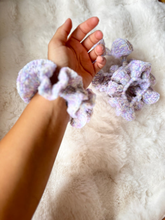 Violet scrunchie